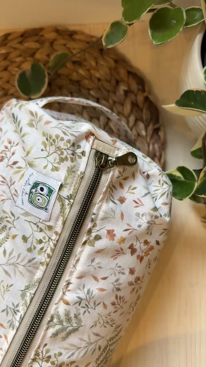 Prêt à partir, Coussin d'allaitement Cylindrique rempli d'écales de sarrasin. Longueur de 20''