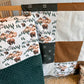 Couverture de style Courtepointe OURS BRUN Endos doux au choix et possibilité d'ajouter des accessoires assortis