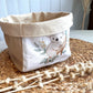 Paniers de tissus tout usage, taille 6x6'',  8x8x8''  OU 10x10x10'' 100% coton, lavables