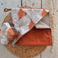 Sortie de bain, serviette de bain,  intérieur en ratine, possibilité d'ajouter des débarbouillettes assorties 2 tailles disponibles